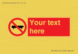 Custom No Skateboarding Sign